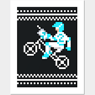 Vintage BMX Videogame pixel art Posters and Art